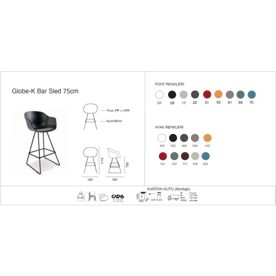 Globe-K Bar Sled 75