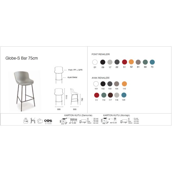 Globe-S Bar (h:75) Globe-S Bar (h:75)