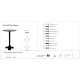 Oxo 602 Masa Ø59 / 59x59 - BAR Oxo 602 Masa Ø59 / 59x59 - BAR