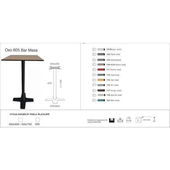 Oxo 605 Masa 69x69 - BAR