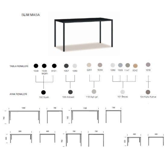 Slim Masa 79x119 Slim Masa 79x119