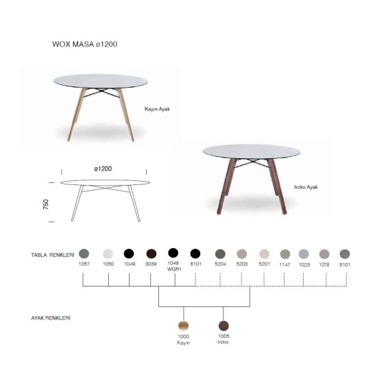 Wox Masa Ø120 (iroko) Wox Masa Ø120 (iroko)