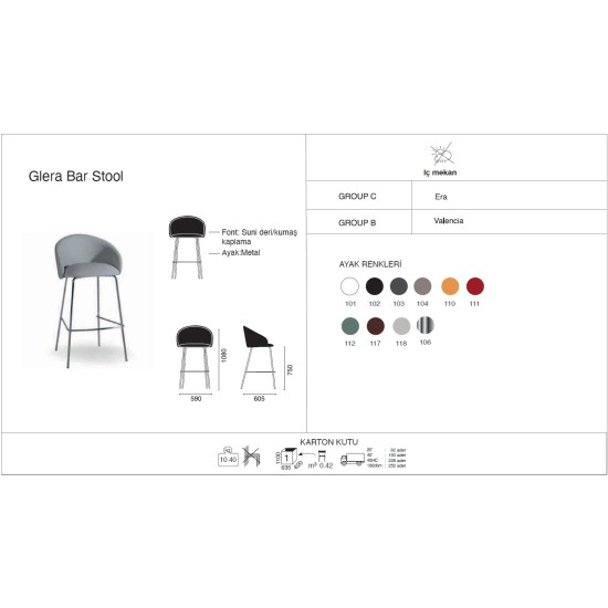 Glera Bar Stool Glera Bar Stool