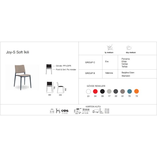 Joy-S Soft İkili Minder