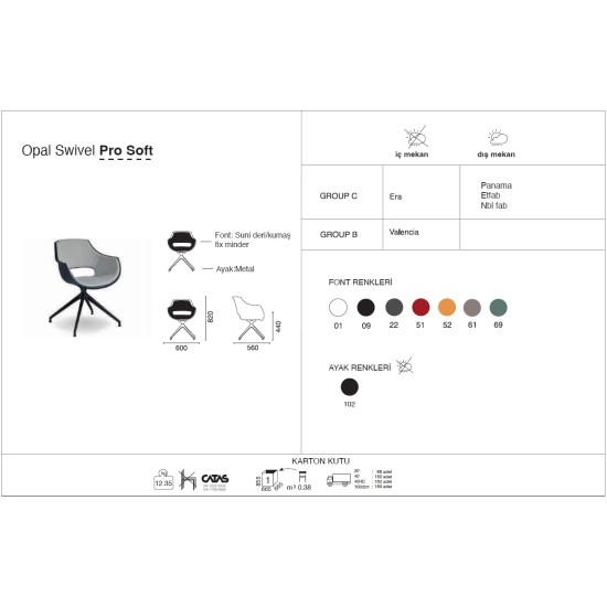 Opal Swivel Pro Soft Opal Swivel Pro Soft