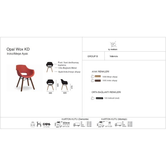 Opal Wox KD Iroko/Meşe Ayak