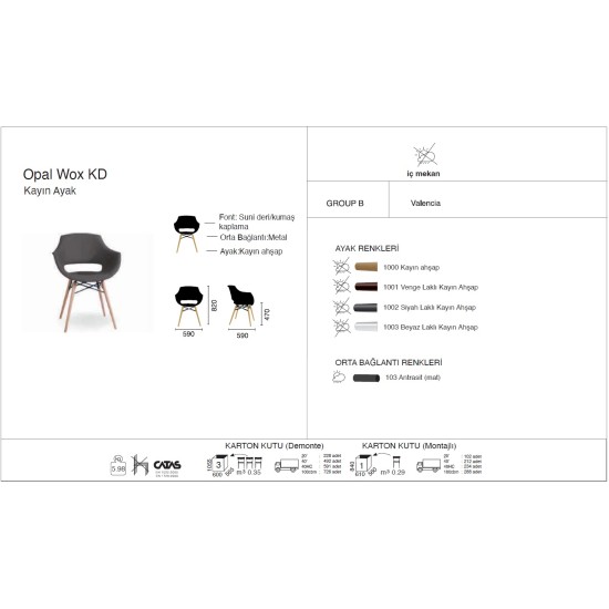 Opal Wox KD Kayın Ayak