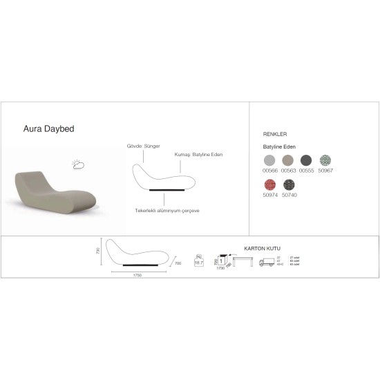 Aura Daybed Şezlong