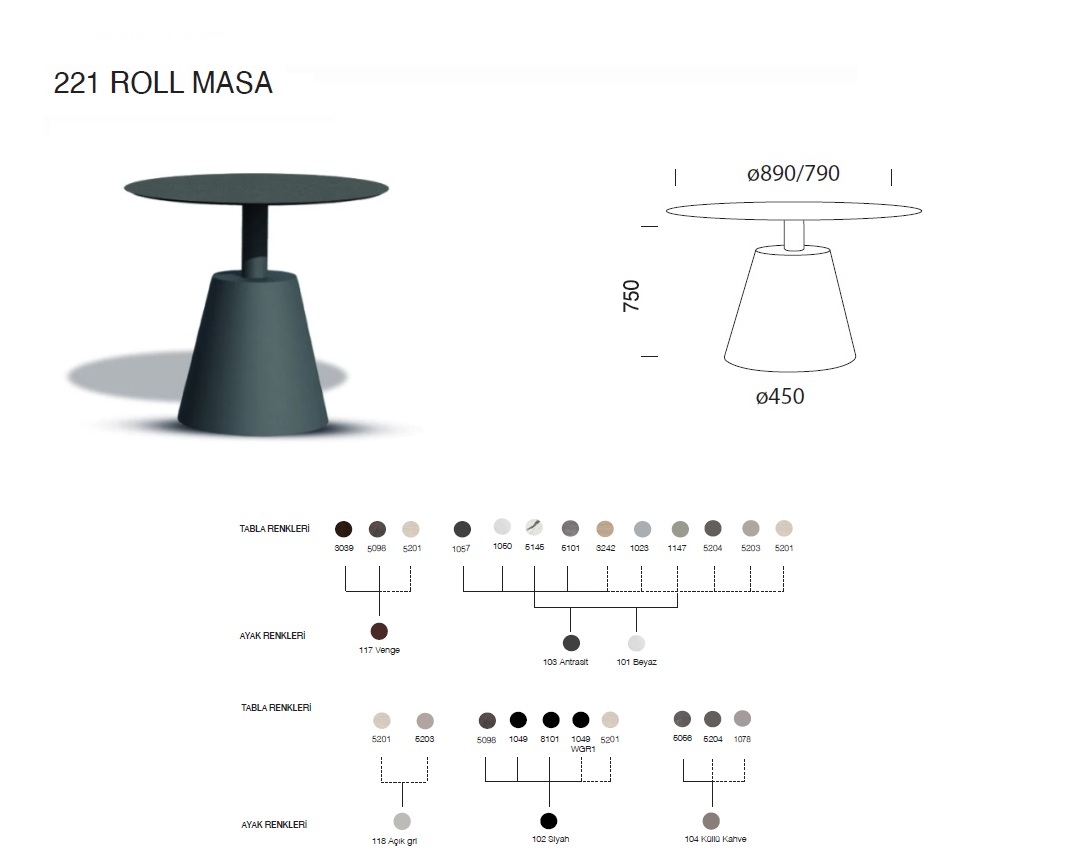 Roll 221 Masa Ø79 / Ø89