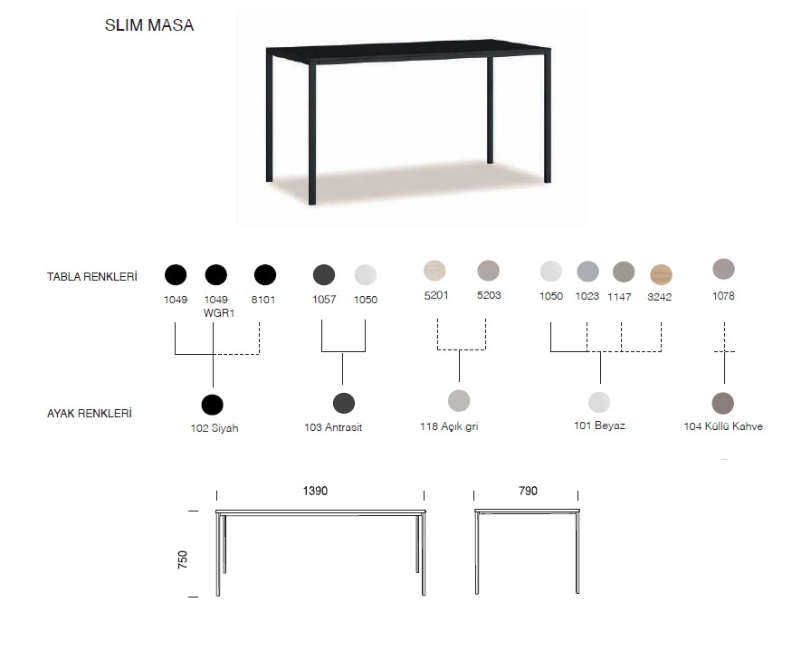 Slim Masa  79x139