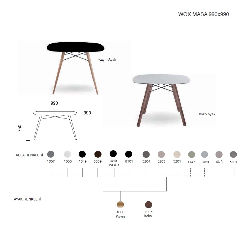 Wox Masa 99x99  (iroko)