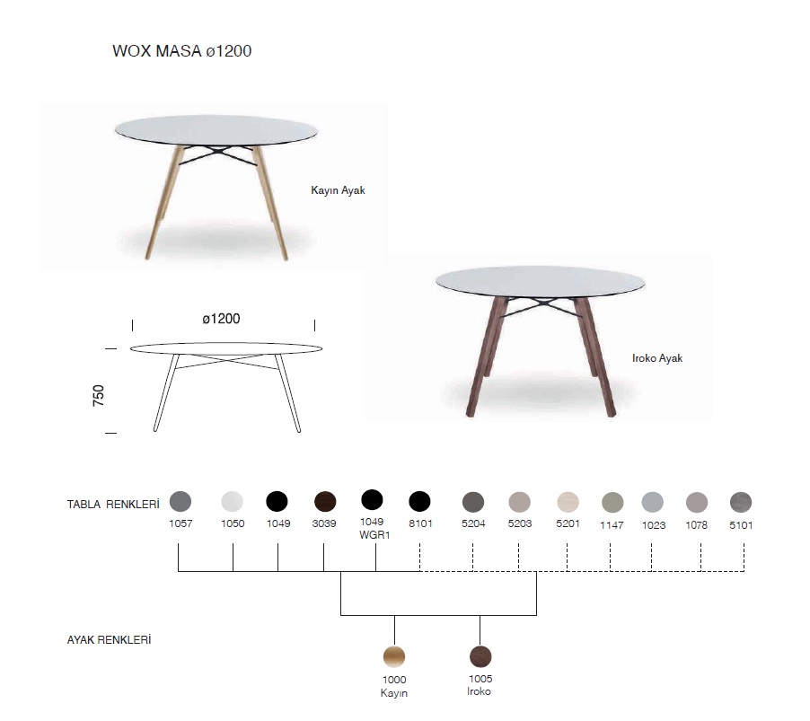 Wox Masa Ø120  (iroko)