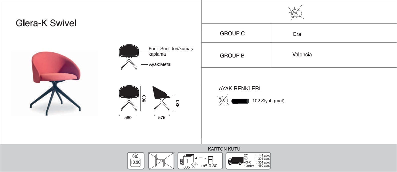 Glera-K Swivel Soft