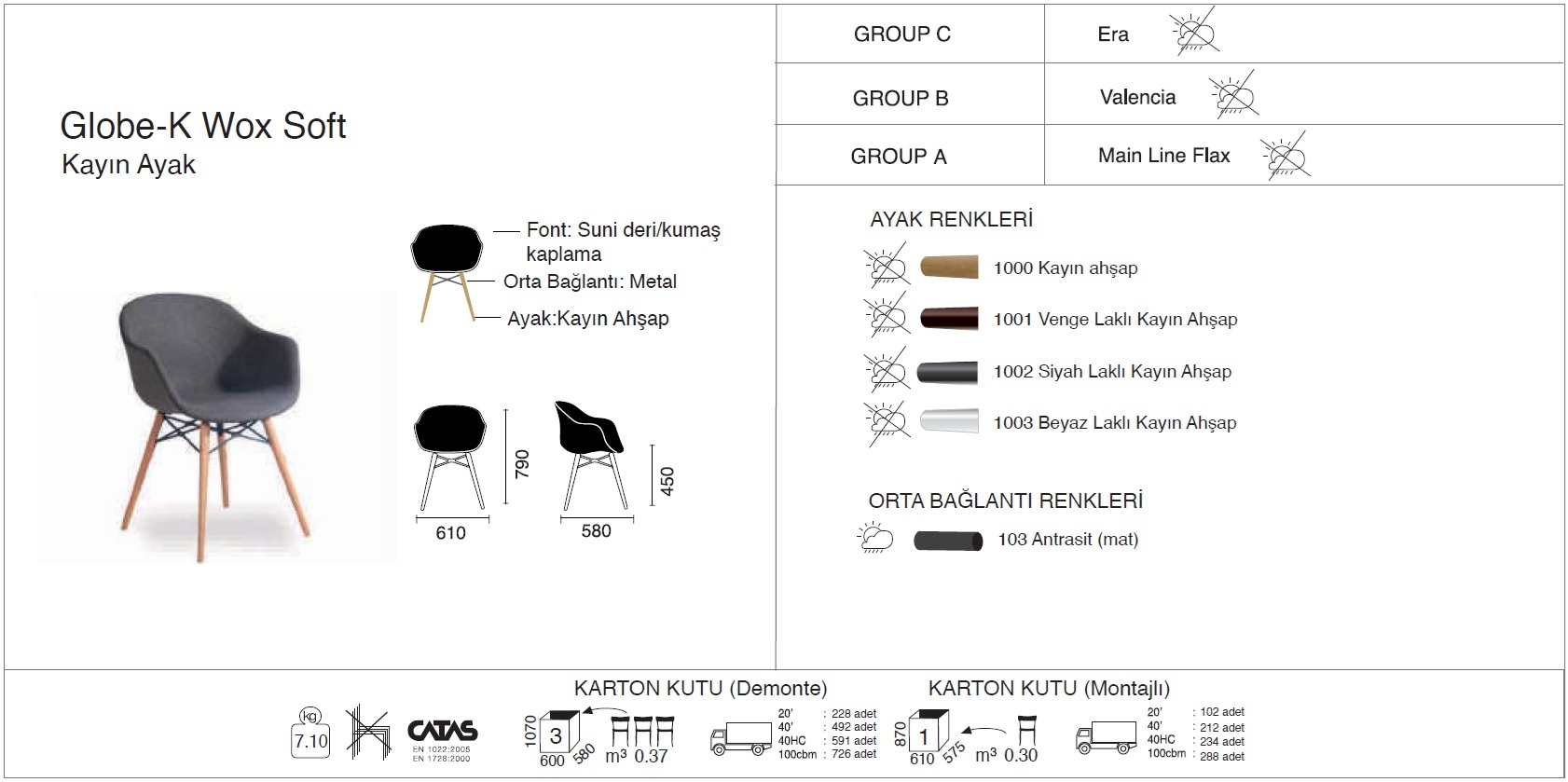 Globe-K Wox Soft Kayın Globe-K Wox Soft Kayın