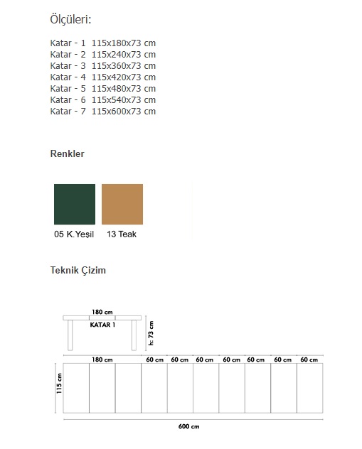 KATAR-2   (115x240 - 10 kişilik)